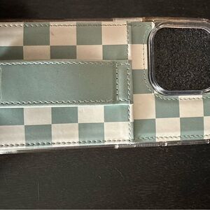 Walli iPhone 14 Pro Phone Case - Seafoam Check